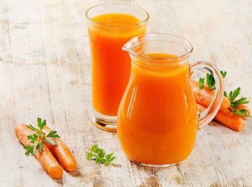 jugo de zanahoria