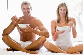 comer alimentos para aumentar la potencia