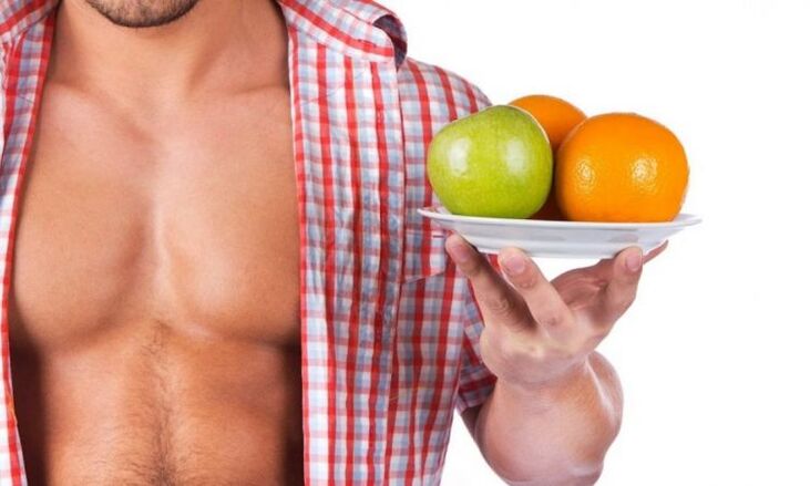 vitaminas en frutas para la potencia masculina