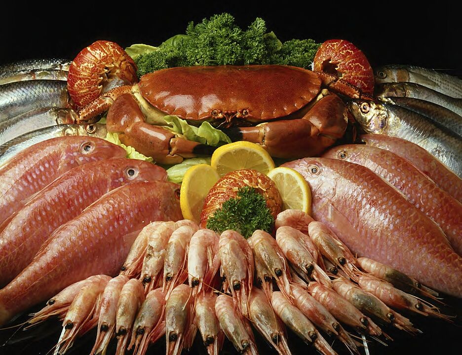 Los mariscos son un depósito de vitaminas para mejorar la potencia masculina.