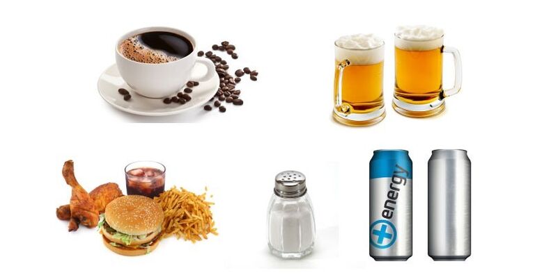 bebidas perjudiciales para la potencia